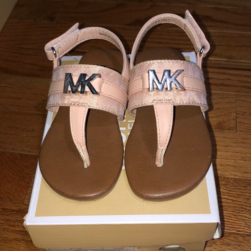 Michael Kors toddler girl sandals size 7 used